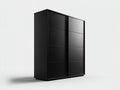 Armoire - Panneaux de bois - 150 x 62 x 200 cm - Noir - Style contemporain