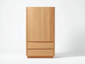 Armoire - Bois - 105 x 55 x 190 cm - Chêne clair - Style naturel