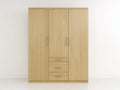 Armoire - Panneaux de bois - 160 x 58 x 195 cm - Chêne clair - Style moderne