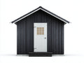 Abri de jardin - Bois - 220 x 175 x 240 cm - Noir-Blanc-Beige-Gris foncé - Nordique